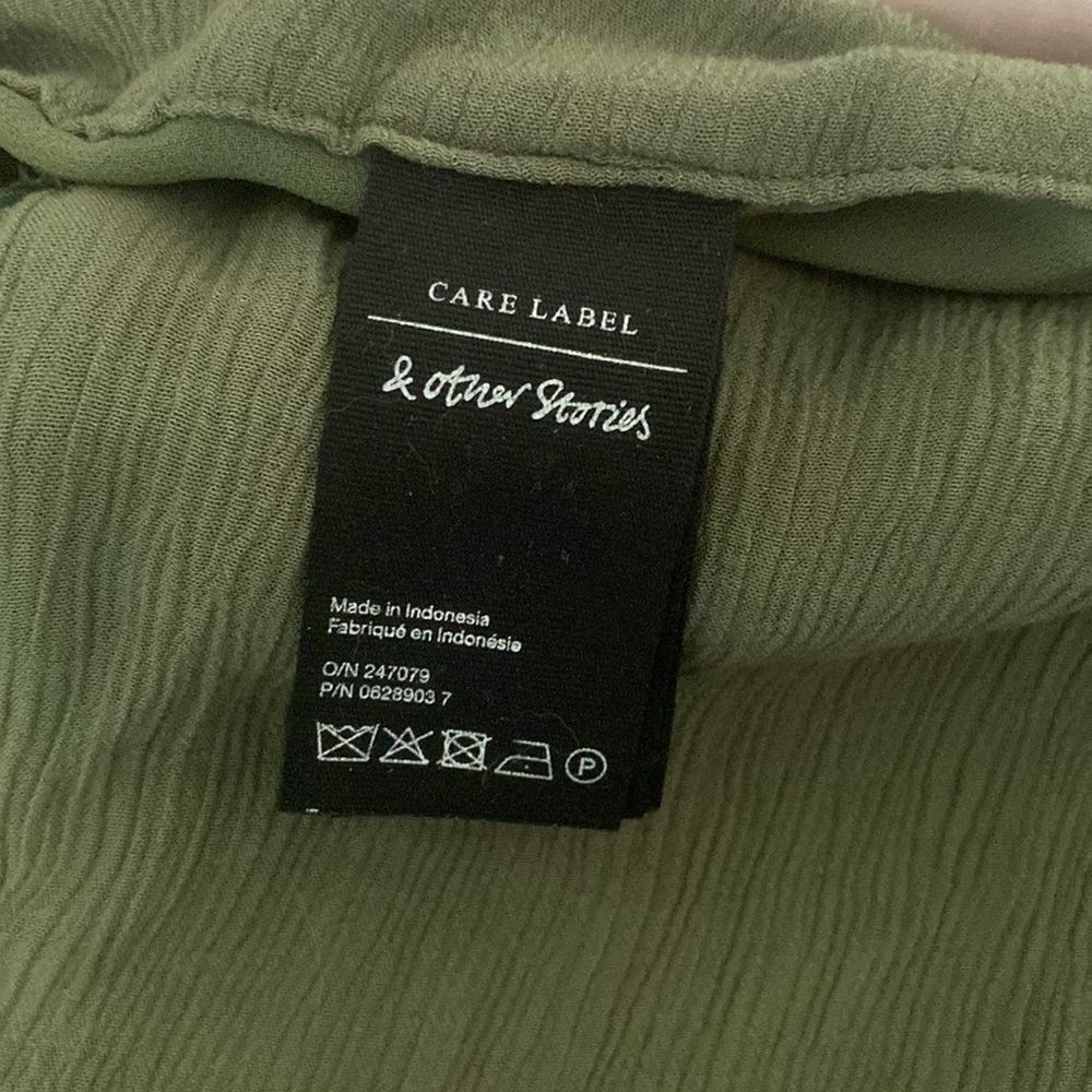 & Other Stories Green Pants - Picture 6 of 7